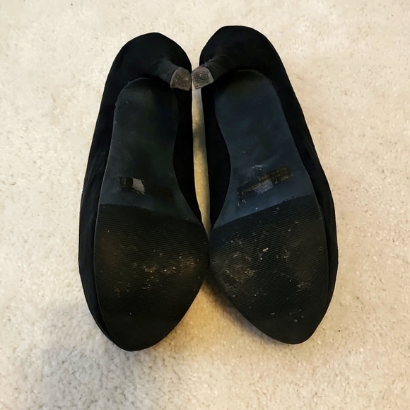 Qupid High Heels, Black Suede, Size 7 - Picture 3 of 4